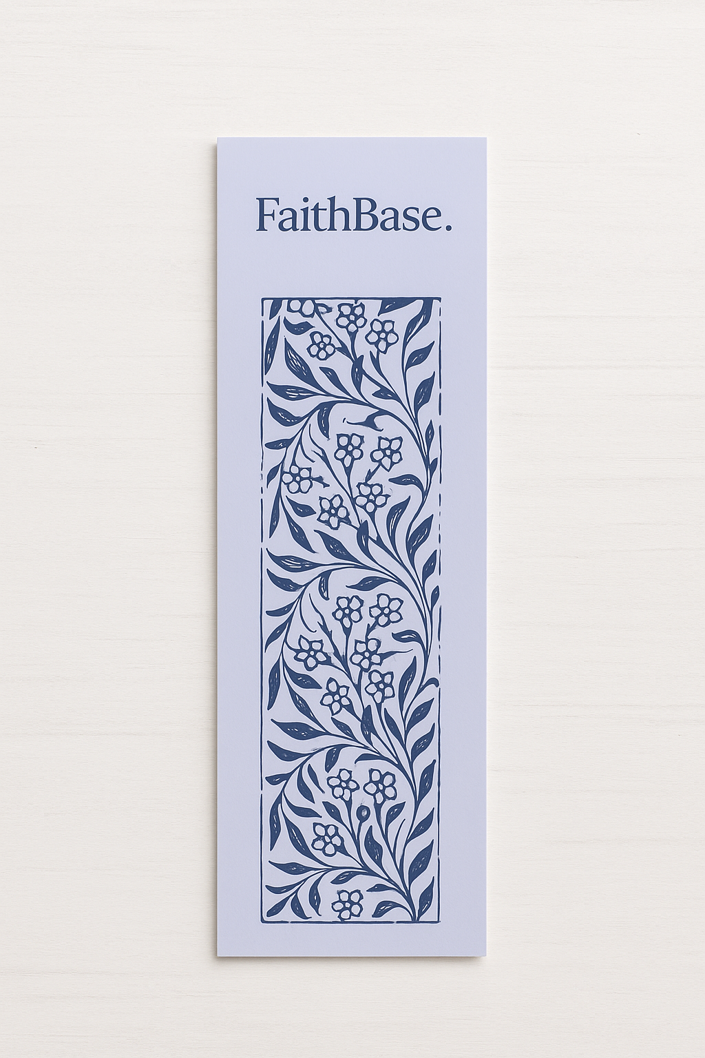 FaithBase Bookmark — Soft Lavender