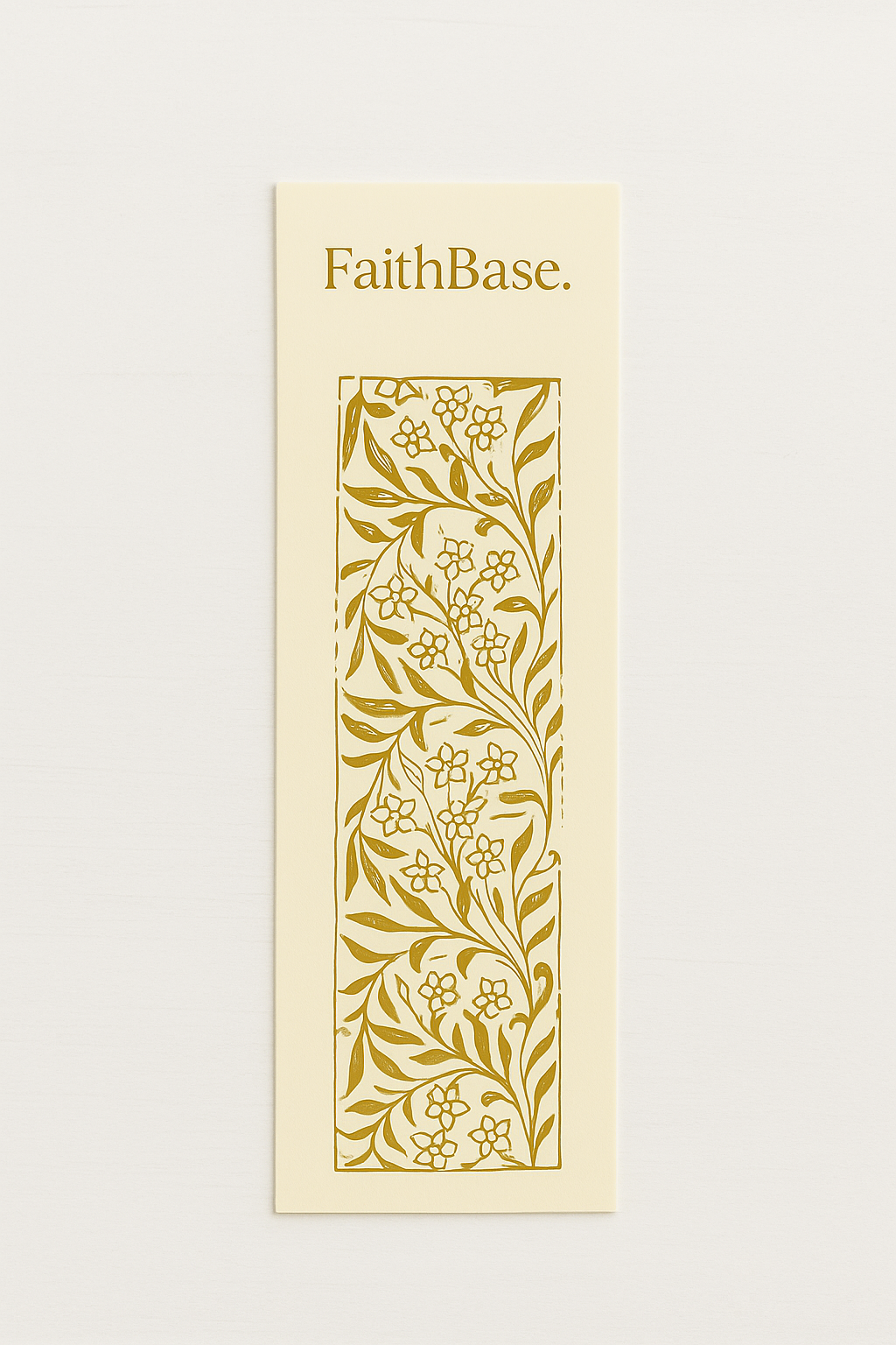 FaithBase Bookmark — Golden Cream