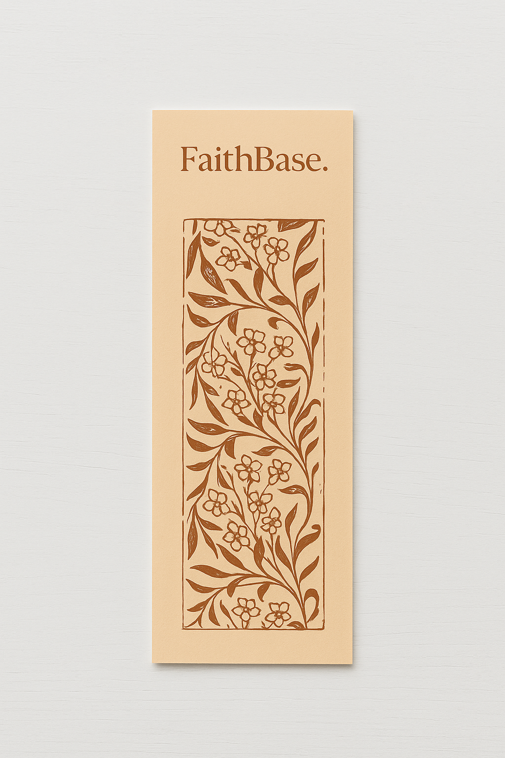 FaithBase Bookmark — Vintage Tan